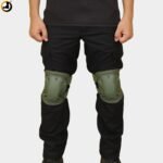 Tactical Knee and Elbow Guard Set – Army Green - Image 2