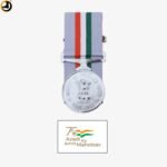 75 Years Medal with Ribbon – Azadi Ka Amrit Mahotsav Independence Medal (1947–2022) - Image 2