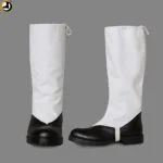 White Anklet for Boots – Parade & Ceremonial Leg Guard Cover - Image 2