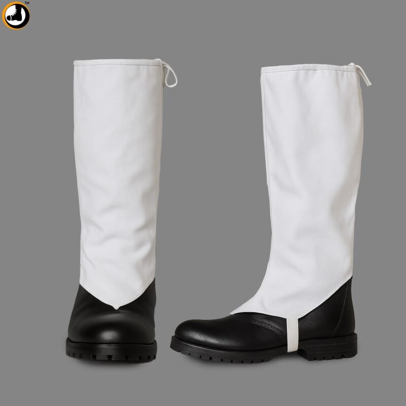 White Anklet for Boots – Parade & Ceremonial Leg Guard Cover - Image 2