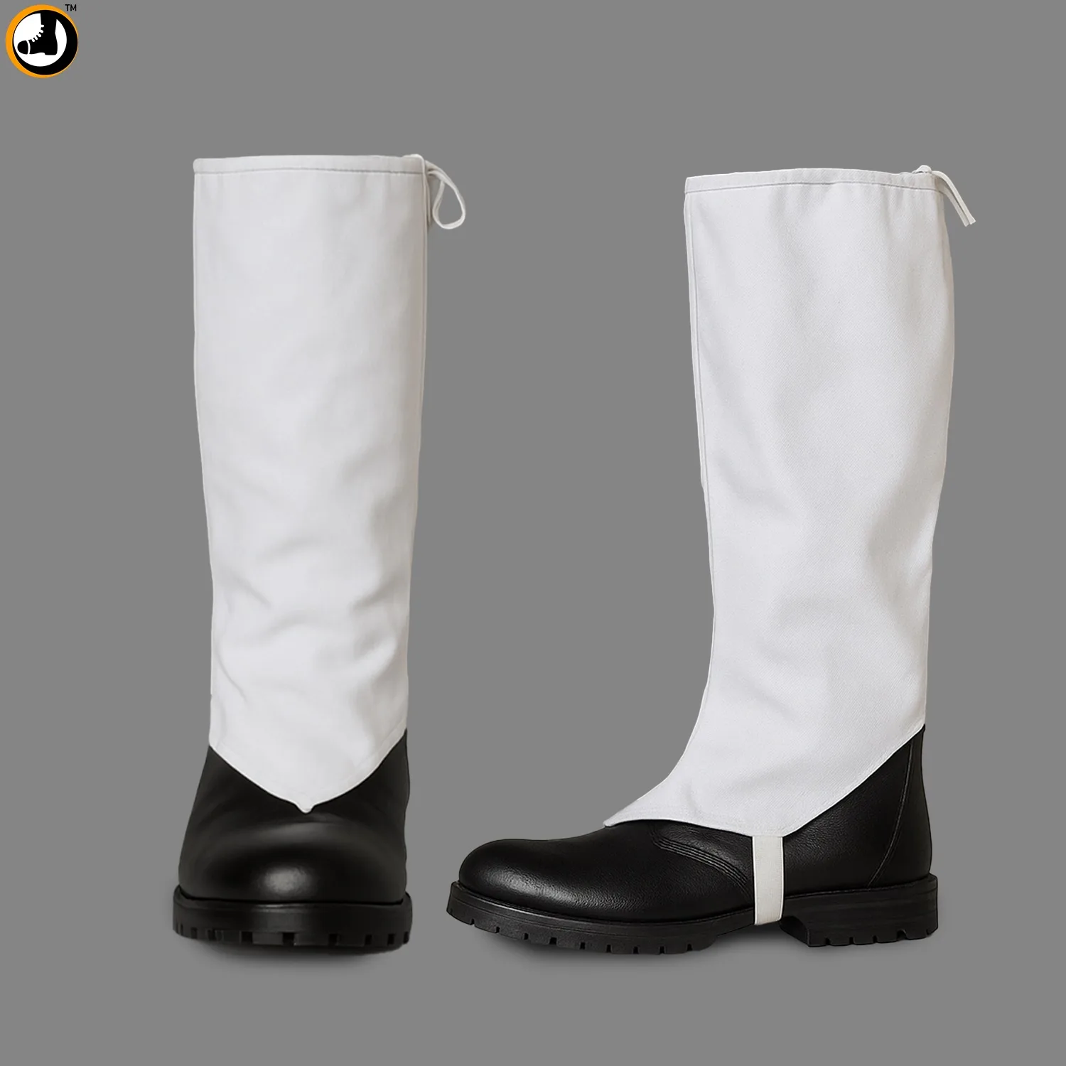 White Anklet for Boots – Parade & Ceremonial Leg Guard Cover - Image 2