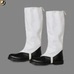 White Anklet for Boots – Parade & Ceremonial Leg Guard Cover