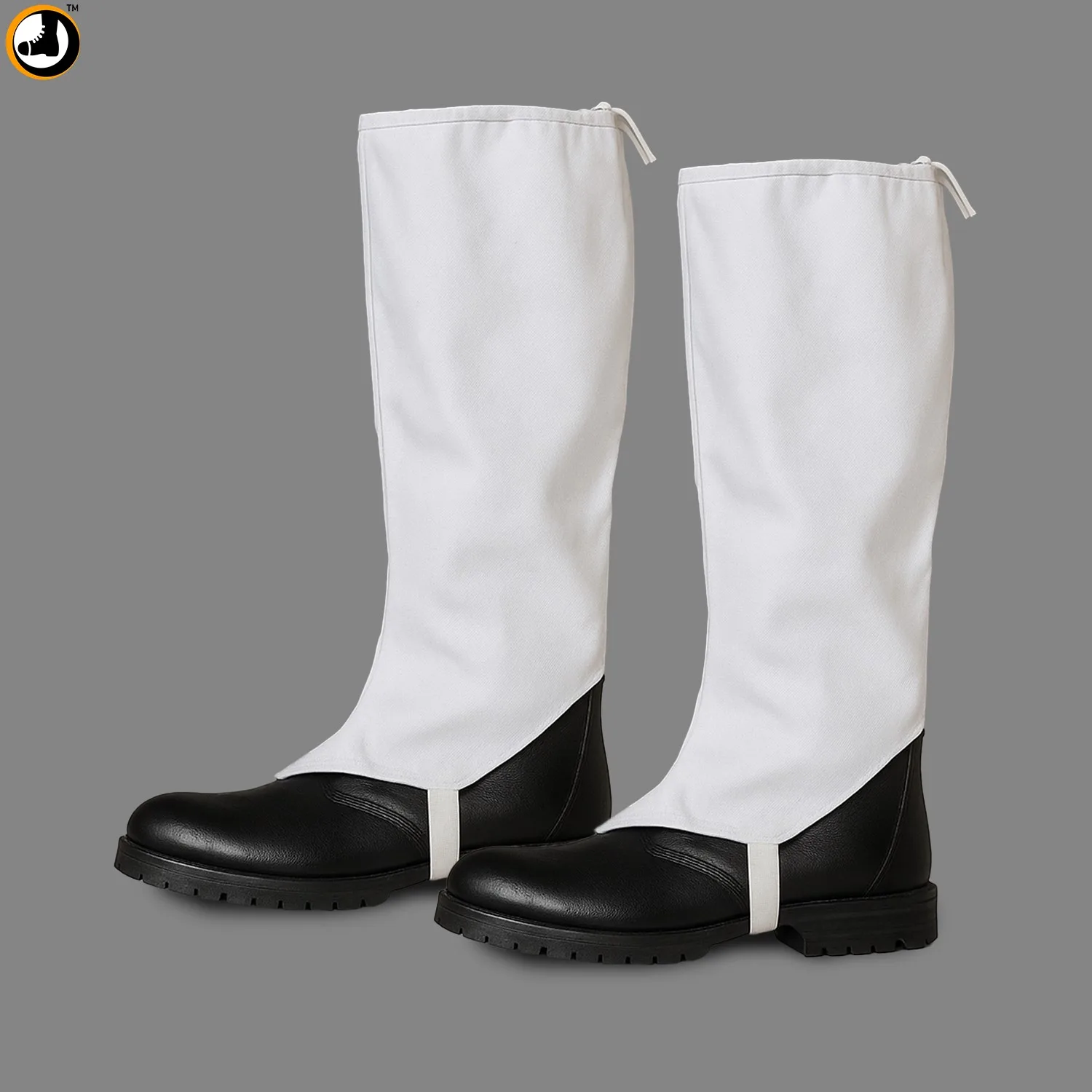 BOOT ENCLATE WHITE ARMY CEREMONIALS ONLINE ARMY STORE White Anklet for Boots – Parade & Ceremonial Leg Guard Cover - Image 1