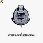 BSF Cap Badge with Black Velvet Backing - Image 2