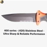 Premium Survival Fixed Blade Knife with Fire Starter & Emergency Whistle - Image 6