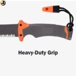 Premium Survival Fixed Blade Knife with Fire Starter & Emergency Whistle - Image 7