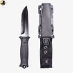 Black Full-Tang Camping & Survival Knife (Fixed Blade) - Image 2