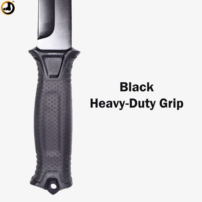 Black Full-Tang Camping & Survival Knife (Fixed Blade) - Image 7