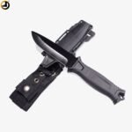 Black Full-Tang Camping & Survival Knife (Fixed Blade)
