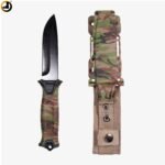 Camo Full-Tang Camping & Survival Knife (Fixed Blade) - Image 2