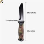 Camo Full-Tang Camping & Survival Knife (Fixed Blade) - Image 13