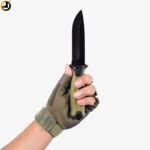 Olive Green Full-Tang Camping & Survival Knife (Fixed Blade) - Image 11