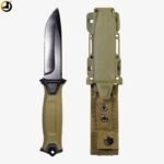 Olive Green Full-Tang Camping & Survival Knife (Fixed Blade) - Image 2