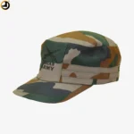 Indian Army Camouflage Flat-Top Cap – Embroidered Logo