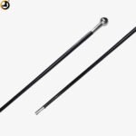 Ceremonial Cane – Parade & NCC Drill Cane with Metal Top (Black) - Image 3