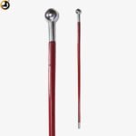 Ceremonial Cane – Parade & NCC Drill Cane with Metal Top (Brown)