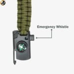 Survival Paracord Bracelet with Compass, Whistle & Emergency Cutter – Outdoor Camping Gear - Image 6