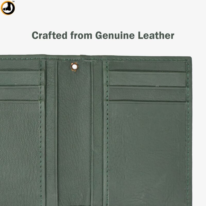 Gorkha Rifles Card Holder - Genuine Leather with Embroidered Logo - Image 3