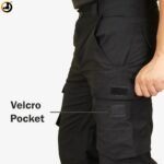 CAMO HILL Black Tactical Pant with Tactical Belt - Image 3