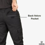 CAMO HILL Black Tactical Pant with Tactical Belt - Image 4