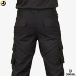 CAMO HILL Black Tactical Pant with Tactical Belt - Image 6