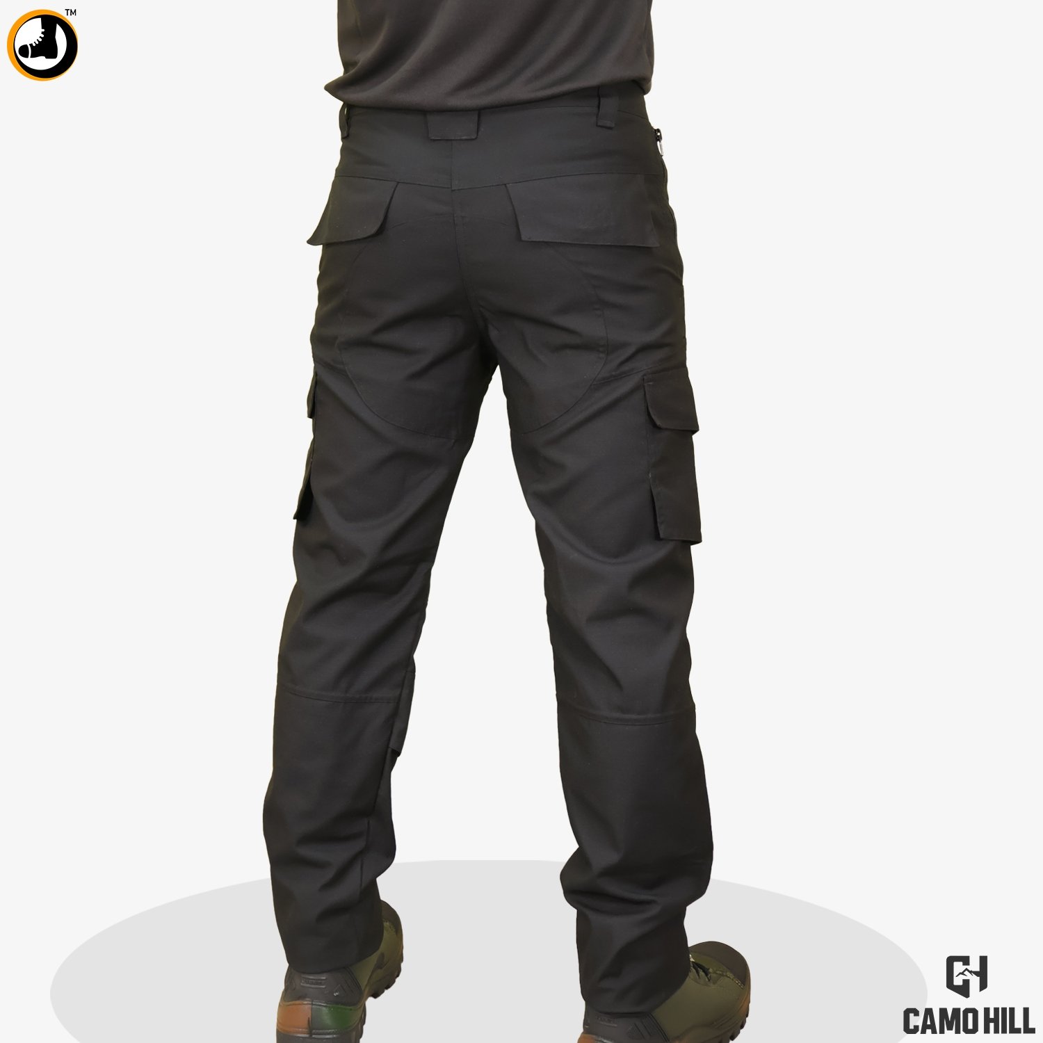 Army tactical pant black camohill online army store 5 CAMO HILL Black Tactical Pant with Tactical Belt - Image 7