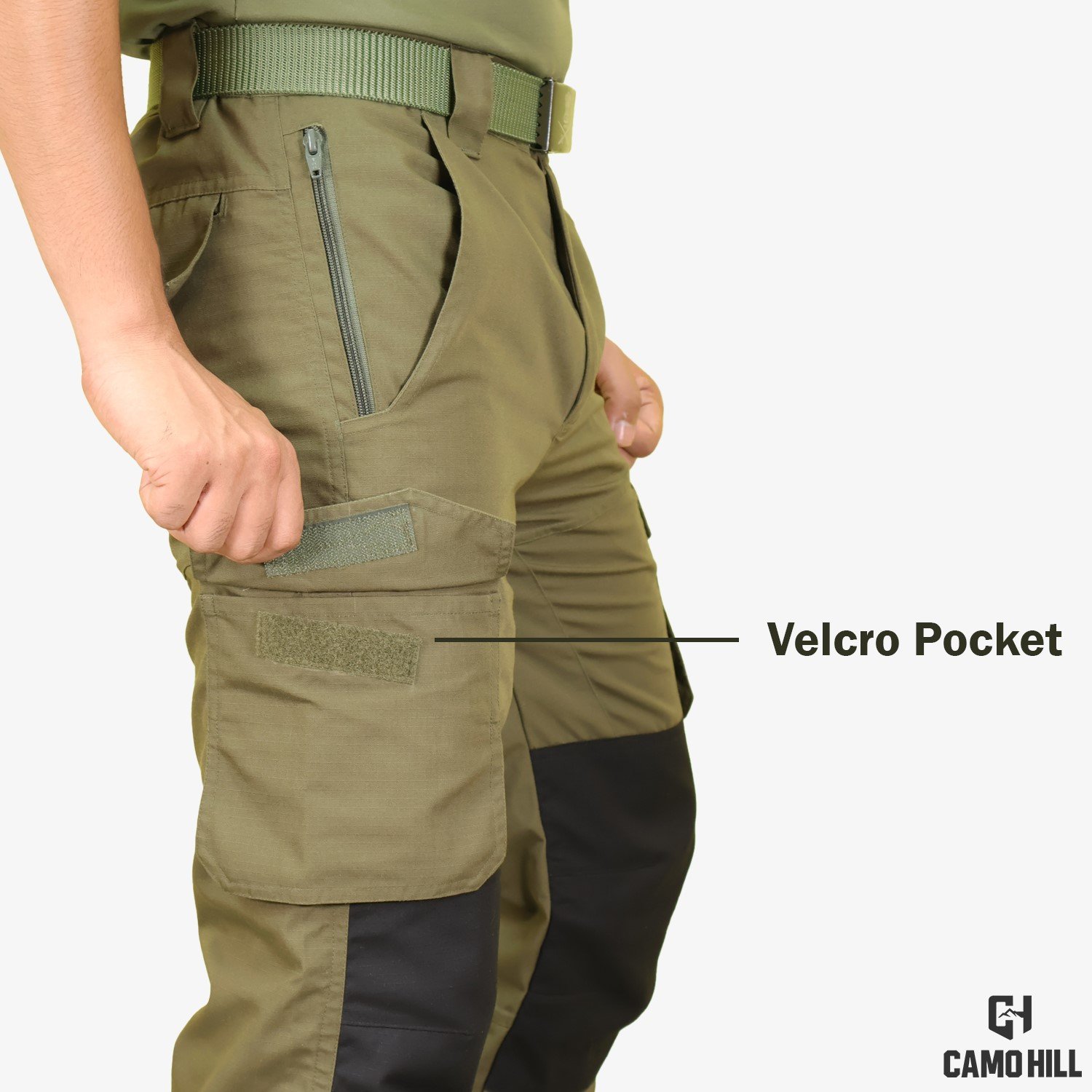 Army tactical pant olive green camohill online army store 3 CAMO HILL OG Tactical Pant with Tactical Belt – Olive Green & Black - Image 6