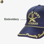 Indian Army Veteran Cap – Embroidered P-Cap (Proudly Served) - Image 2