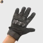 Black Tactical Full Finger Gloves - Image 2