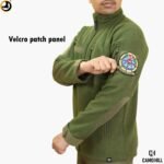 Camo Hill Olive Green Tactical Fleece 5 Zippers Jacket - Image 12