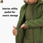 Camo Hill Olive Green Tactical Fleece 5 Zippers Jacket - Image 13