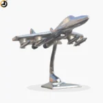 MiG-29 Fighter Jet Metal Model (Length - 21.5 cm X Breadth - 16.5 cm) - Image 4