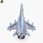 MiG-29 Fighter Jet Metal Model (Length - 21.5 cm X Breadth - 16.5 cm) - Image 3