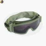 Tactical Military Goggles With 3 Interchangeable Lenses – Olive Green