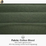 Indian Army Olive Green Sweatshirt – Cotton Blend Brushed Fleece - Image 5