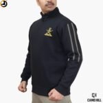 Indian Army Sweatshirt (Black) – Cotton Blend Winter Fleece with Embroidered Logo