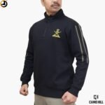 Indian Army Sweatshirt (Black) – Cotton Blend Winter Fleece with Embroidered Logo - Image 2