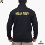 Indian Army Sweatshirt (Black) – Cotton Blend Winter Fleece with Embroidered Logo - Image 8
