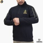 Indian Army Sweatshirt (Black) – Cotton Blend Winter Fleece with Embroidered Logo - Image 6