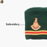 Jammu & Kashmir Rifles Winter Cap – Embroidered Logo - Image 3