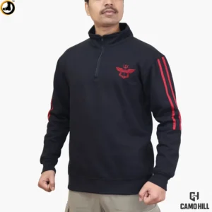NSG Special Forces Sweatshirt (Black)- Cotton Blend Winter Brushed Fleece