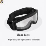 Tactical Military Goggles With 3 Interchangeable Lenses – Black - Image 10