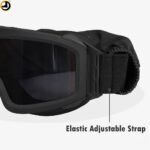 Tactical Military Goggles With 3 Interchangeable Lenses – Black - Image 7