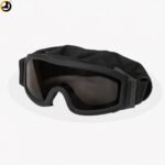 Tactical Military Goggles With 3 Interchangeable Lenses – Black - Image 2
