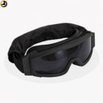 Tactical Military Goggles With 3 Interchangeable Lenses – Black