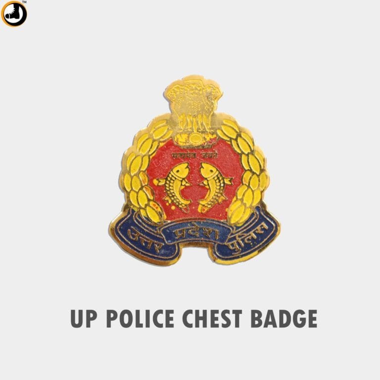 UP Police Chest Badge with Pin Back – Buy Online