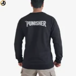Black Punisher Sweatshirt – Cotton Blend Brushed Fleece - Image 4