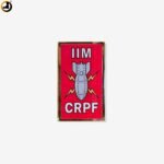 CRPF IIM Acrylic Badge with Pin Back