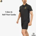 Premium Army Polo T-Shirt & Shorts Set Black | Embroidered Training Combo - Image 7