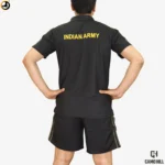 Premium Army Polo T-Shirt & Shorts Set Black | Embroidered Training Combo - Image 6
